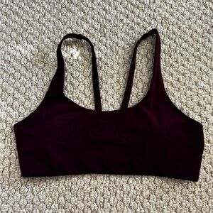 Vuori Yosemite Longline Dark burgundy Sports Bra